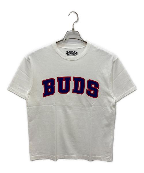 BUDSPOOL（バッズプール）BUDSPOOL (バッズプール) プリントTシャツ ホワイト サイズ:Mの古着・服飾アイテム