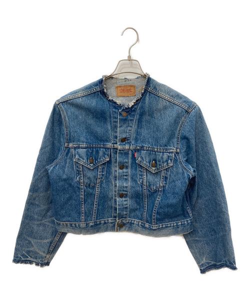 LEVI'S（リーバイス）LEVI'S (リーバイス) JOURNAL STANDARD (ジャーナルスタンダード) 襟カットオフデニムジャケット インディゴ サイズ:42の古着・服飾アイテム