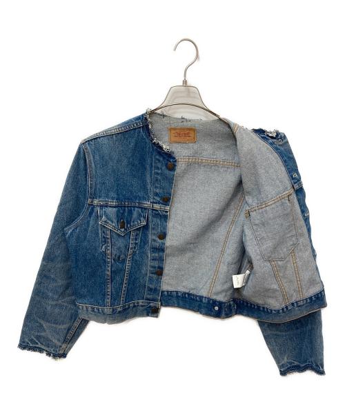 LEVI'S（リーバイス）LEVI'S (リーバイス) JOURNAL STANDARD (ジャーナルスタンダード) 襟カットオフデニムジャケット インディゴ サイズ:42の古着・服飾アイテム
