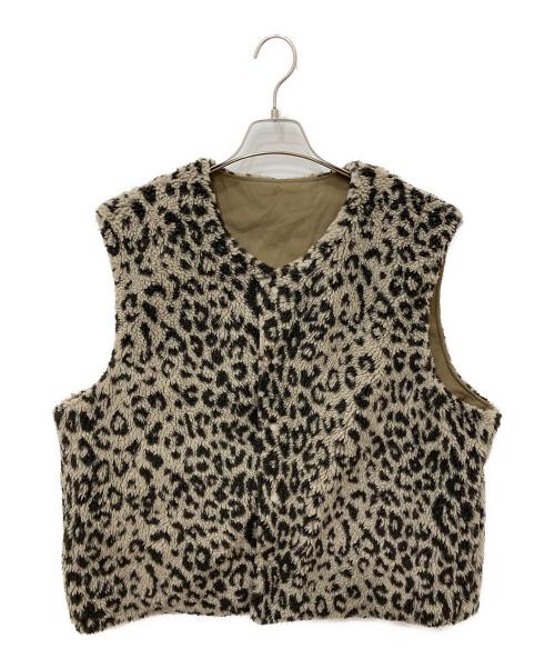 the conspires（ザ コンスパイアーズ）the conspires (ザ コンスパイアーズ) leo shearling vest revaersible ベージュ サイズ:Mの古着・服飾アイテム