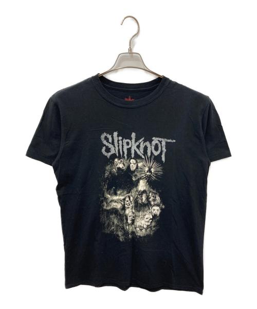 SLIPKNOT（スリップノット）slipknot (スリップノット) プリントTシャツ ブラック サイズ:Lの古着・服飾アイテム