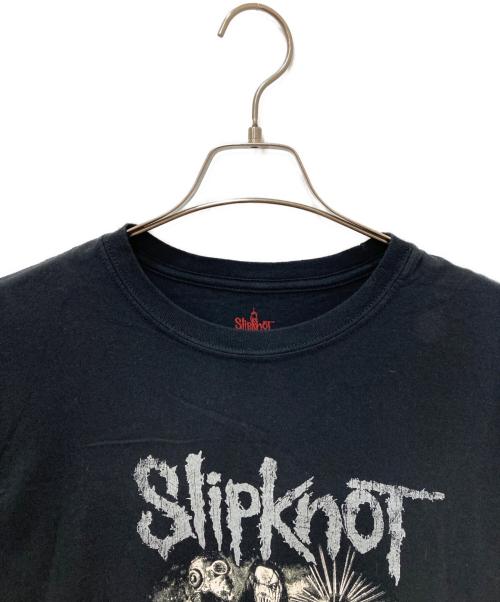 SLIPKNOT（スリップノット）slipknot (スリップノット) プリントTシャツ ブラック サイズ:Lの古着・服飾アイテム