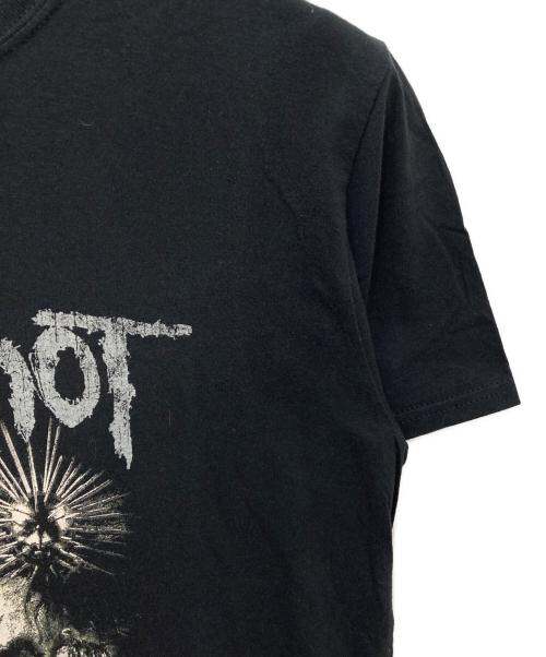 SLIPKNOT（スリップノット）slipknot (スリップノット) プリントTシャツ ブラック サイズ:Lの古着・服飾アイテム