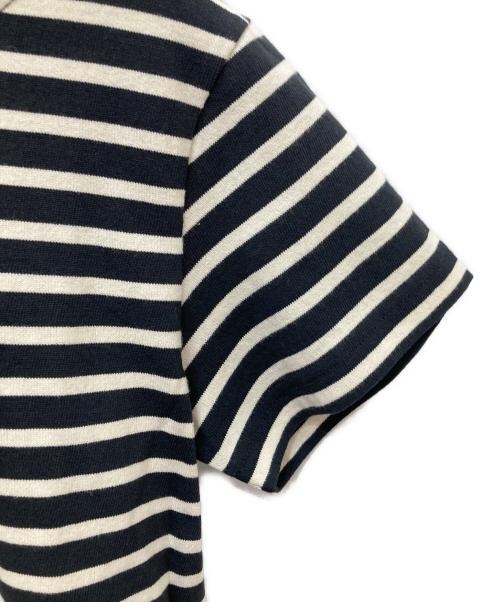 MHL（エムエイチエル）MHL (エムエイチエル) 半袖カットソー ホワイト×ブラック サイズ:2の古着・服飾アイテム