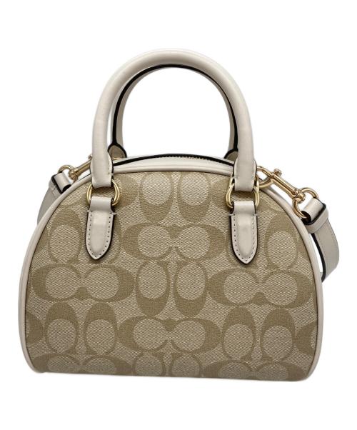 COACH（コーチ）COACH (コーチ) シドニー サッチェル シグネチャー キャンバス ホワイトの古着・服飾アイテム