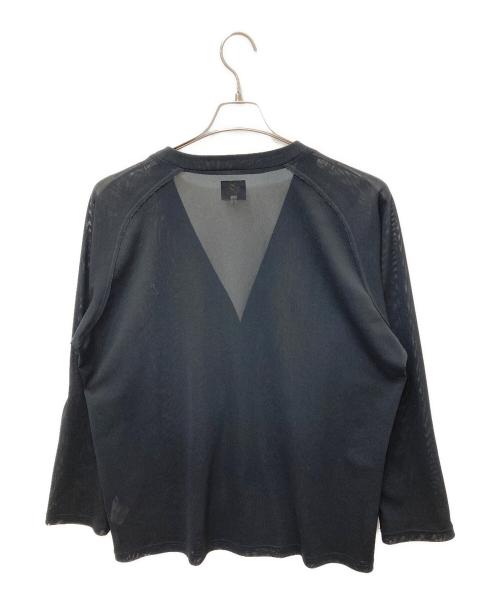 Needles（ニードルズ）Needles (ニードルズ) メッシュ Vネック カーディガン ブラック サイズ:Lの古着・服飾アイテム