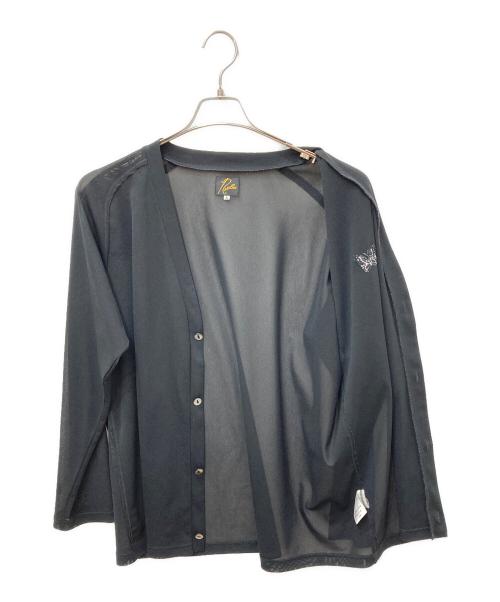 Needles（ニードルズ）Needles (ニードルズ) メッシュ Vネック カーディガン ブラック サイズ:Lの古着・服飾アイテム