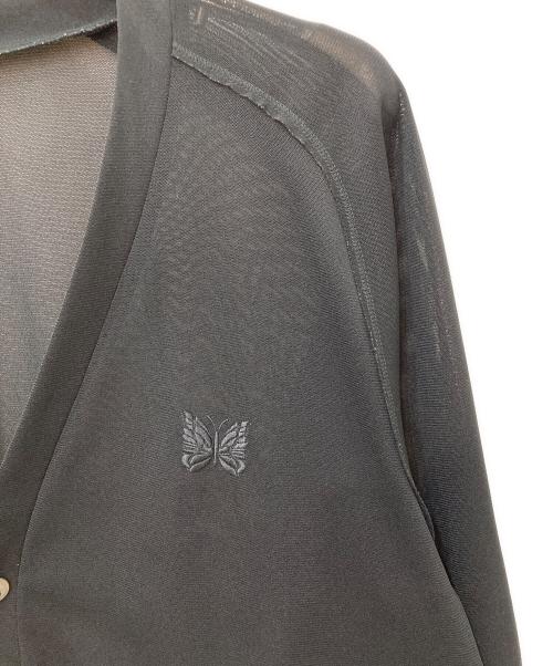 Needles（ニードルズ）Needles (ニードルズ) メッシュ Vネック カーディガン ブラック サイズ:Lの古着・服飾アイテム