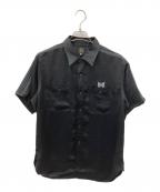 Needlesニードルズ）の古着「Work Shirt Poly Sateen」｜ブラック