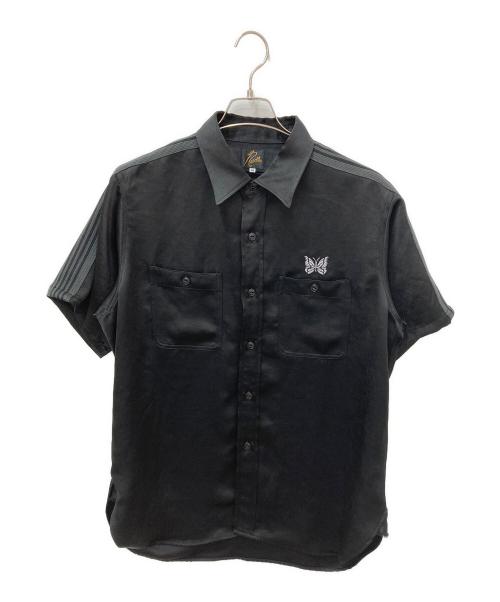 Needles（ニードルズ）Needles (ニードルズ) Work Shirt Poly Sateen ブラック サイズ:Ｍの古着・服飾アイテム