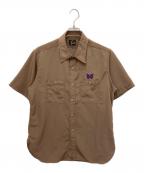 Needlesニードルズ）の古着「S/S Work Shirt - Poly Cloth」｜ブラウン