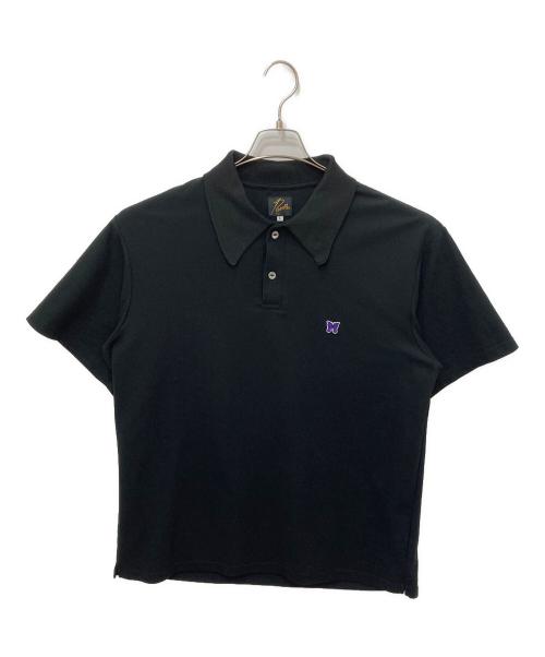 Needles（ニードルズ）Needles (ニードルズ) S/S Polo Shirt - Poly Pique ブラック サイズ:Lの古着・服飾アイテム