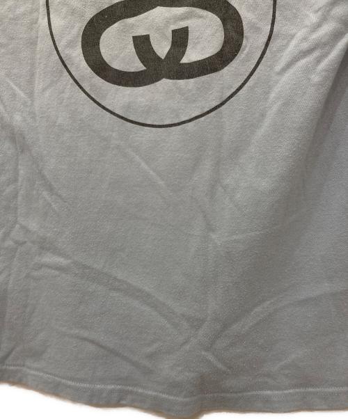 stussy（ステューシー）stussy (ステューシー) ロゴプリントTシャツ ブルー サイズ:Mの古着・服飾アイテム