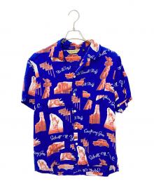 SCHOTT BROS.（ショット）の古着「NYC N.Y.PHOTO HAWAIIAN SHIRT　ニューヨークフォト　ハワイアンシャツ」｜ブルー
