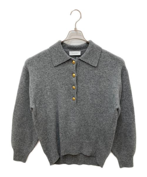 Adam et Rope（アダム エ ロペ）Adam et Rope (アダム エ ロペ) ポロシャツニットプルオーバー グレー サイズ:Fの古着・服飾アイテム