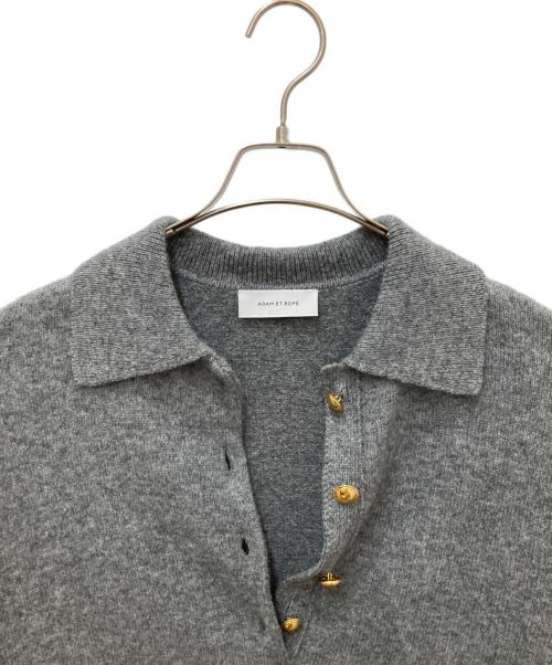 Adam et Rope（アダム エ ロペ）Adam et Rope (アダム エ ロペ) ポロシャツニットプルオーバー グレー サイズ:Fの古着・服飾アイテム