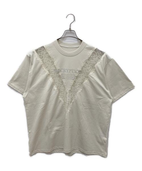PRANK PROJECT（プランクプロジェクト）PRANK PROJECT (プランクプロジェクト) V-Cut Lace Logo Top ベージュ サイズ:FREEの古着・服飾アイテム