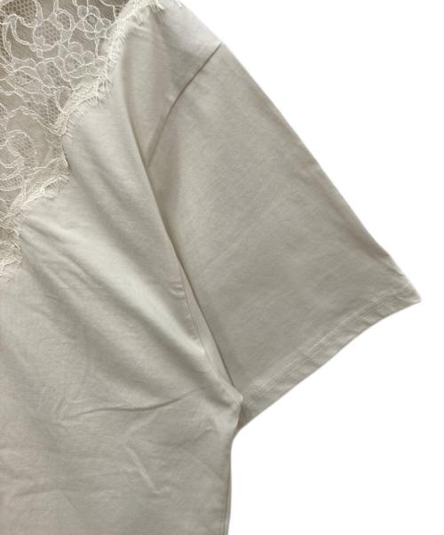 PRANK PROJECT（プランクプロジェクト）PRANK PROJECT (プランクプロジェクト) V-Cut Lace Logo Top ベージュ サイズ:FREEの古着・服飾アイテム
