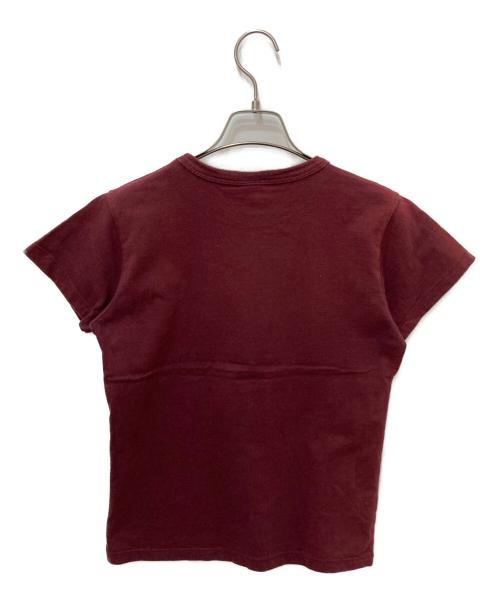 stussy（ステューシー）stussy (ステューシー) ラメプリントTシャツ ボルドー サイズ:Ｍの古着・服飾アイテム