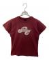 stussy（ステューシー）の古着「ラメプリントTシャツ」｜ボルドー
