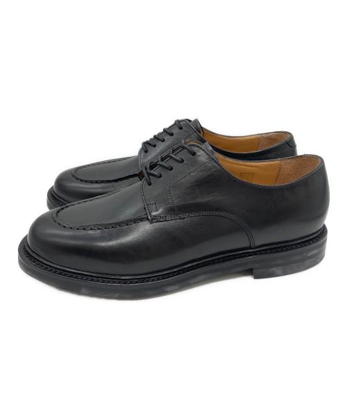 HARROGATE（ハロゲイト）HARROGATE (ハロゲイト) EDGEWARE Uチップシューズ ブラック サイズ:7.5の古着・服飾アイテム