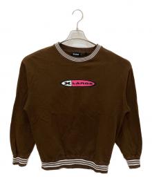 X-LARGE（エクストララージ）の古着「STRIPED RIB CREWNECK SWEAT」｜ブラウン