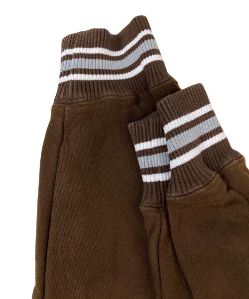 X-LARGE（エクストララージ）X-LARGE (エクストララージ) STRIPED RIB CREWNECK SWEAT ブラウン サイズ:Mの古着・服飾アイテム