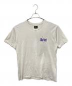 Needles×PURPLE THINGSニードルズ×パープルシングス）の古着「Crew Neck Tee　クルーネックTシャツ」｜ホワイト