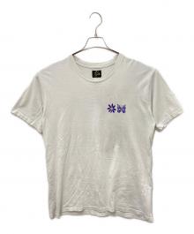 Needles×PURPLE THINGS（ニードルズ×パープルシングス）の古着「Crew Neck Tee　クルーネックTシャツ」｜ホワイト