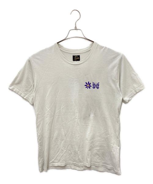 Needles（ニードルズ）Needles (ニードルズ) PURPLE THINGS (パープルシングス) Crew Neck Tee　クルーネックTシャツ ホワイト サイズ:Mの古着・服飾アイテム