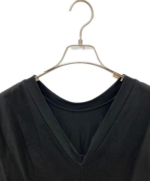 THE CADRE（カードル）the CADRE (カードル) 切替カットソーワンピース ブラックの古着・服飾アイテム