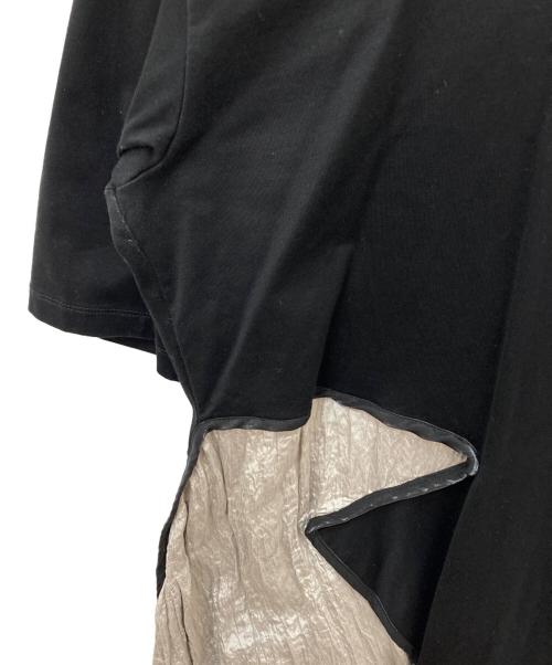 THE CADRE（カードル）the CADRE (カードル) 切替カットソーワンピース ブラックの古着・服飾アイテム