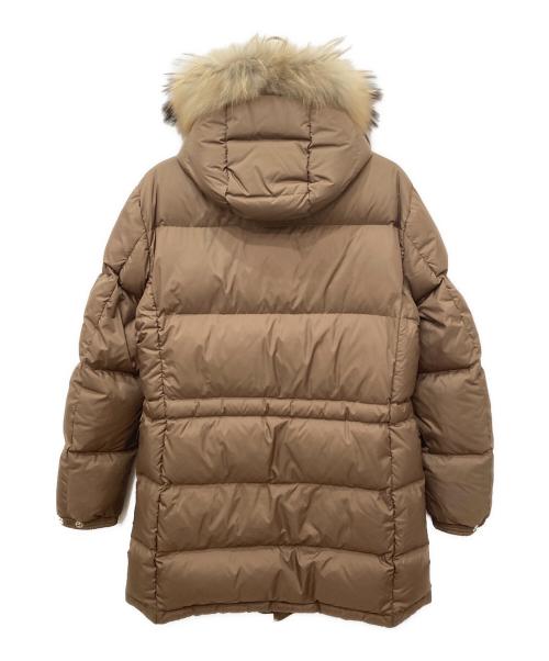 dunhill（ダンヒル）dunhill (ダンヒル) ラクーンファーダウンコート ブラウン サイズ:Mの古着・服飾アイテム