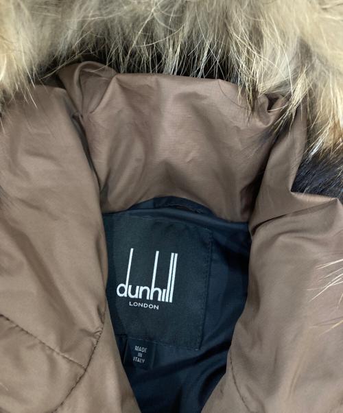 dunhill（ダンヒル）dunhill (ダンヒル) ラクーンファーダウンコート ブラウン サイズ:Mの古着・服飾アイテム