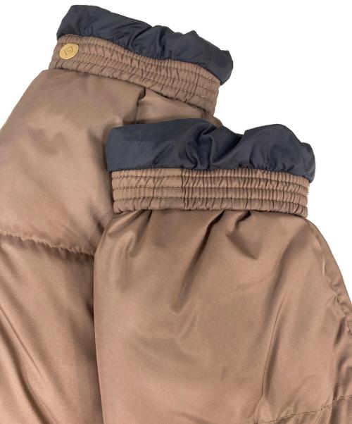 dunhill（ダンヒル）dunhill (ダンヒル) ラクーンファーダウンコート ブラウン サイズ:Mの古着・服飾アイテム
