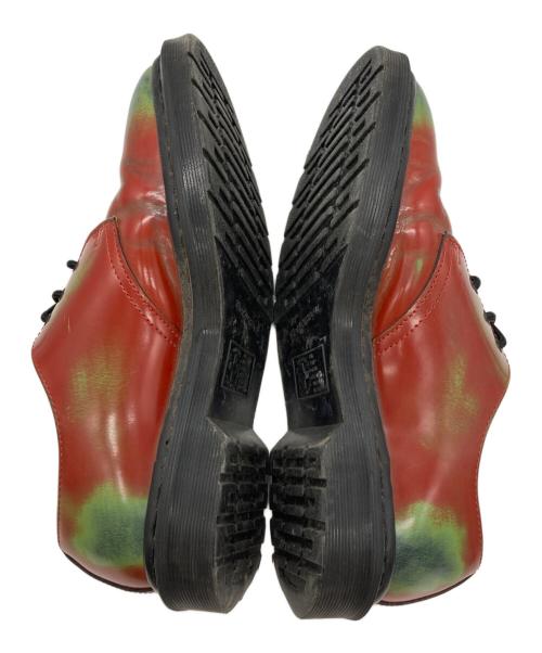 Dr.Martens（ドクターマーチン）Dr.Martens (ドクターマーチン) SUPREME (シュプリーム) 3 Eye Shoe レッド×グリーン サイズ:7の古着・服飾アイテム