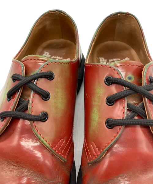 Dr.Martens（ドクターマーチン）Dr.Martens (ドクターマーチン) SUPREME (シュプリーム) 3 Eye Shoe レッド×グリーン サイズ:7の古着・服飾アイテム