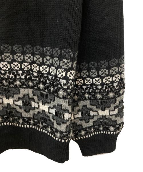 SUPREME（シュプリーム）Supreme (シュプリーム) Beaded Zip Up Hooded Sweater ブラック サイズ:Mの古着・服飾アイテム