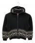 Supreme（シュプリーム）の古着「Beaded Zip Up Hooded Sweater」｜ブラック