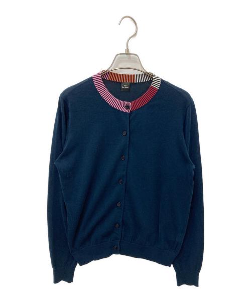 PS Paul Smith（ＰＳポールスミス）PS Paul Smith (ＰＳポールスミス) ニットカーディガン ネイビー サイズ:Lの古着・服飾アイテム