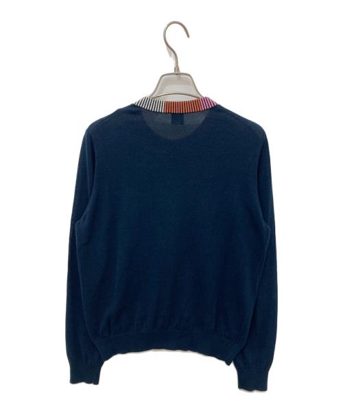 PS Paul Smith（ＰＳポールスミス）PS Paul Smith (ＰＳポールスミス) ニットカーディガン ネイビー サイズ:Lの古着・服飾アイテム