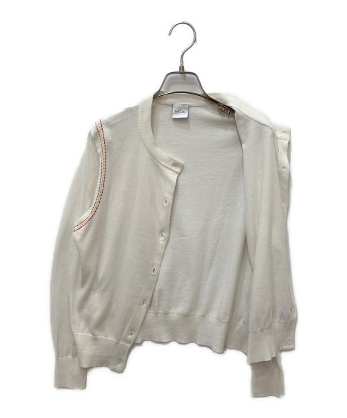 PAUL SMITH（ポールスミス）Paul Smith (ポールスミス) ニットカーディガン ホワイト サイズ:Lの古着・服飾アイテム