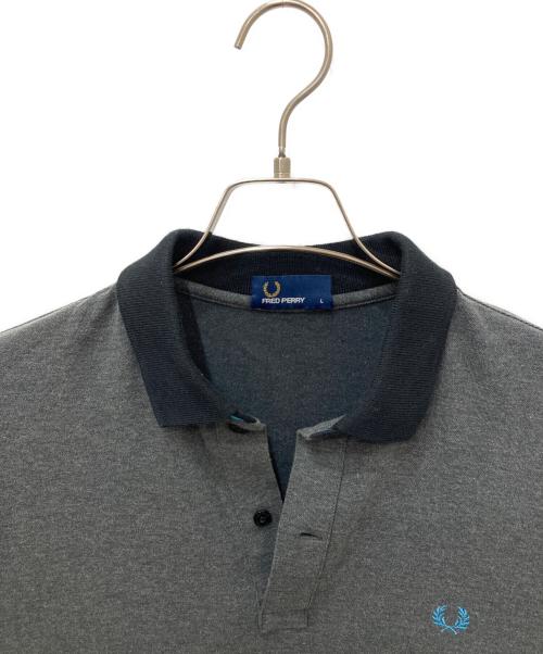 FRED PERRY（フレッドペリー）FRED PERRY (フレッドペリー) ポロシャツ グレー サイズ:Ⅼの古着・服飾アイテム