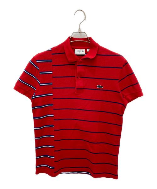 LACOSTE（ラコステ）LACOSTE (ラコステ) 切替ポロシャツ レッド サイズ:FR3の古着・服飾アイテム