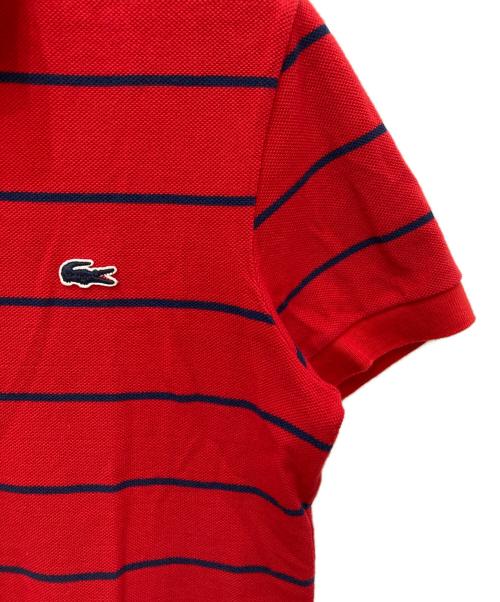 LACOSTE（ラコステ）LACOSTE (ラコステ) 切替ポロシャツ レッド サイズ:FR3の古着・服飾アイテム