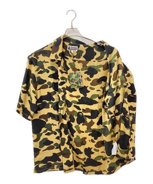 A BATHING APE（アベイシングエイプ）A BATHING APE (アベイシングエイプ) カモ柄オープンカラーシャツ ベージュ サイズ:XLの古着・服飾アイテム