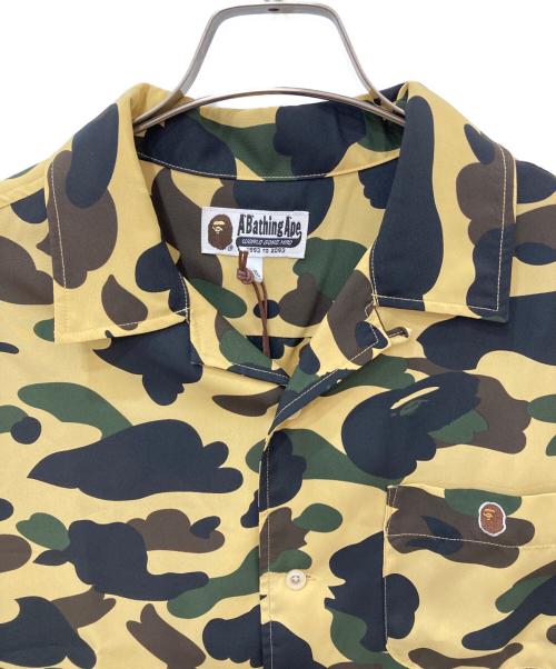 A BATHING APE（アベイシングエイプ）A BATHING APE (アベイシングエイプ) カモ柄オープンカラーシャツ ベージュ サイズ:XLの古着・服飾アイテム