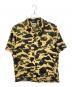 A BATHING APE（アベイシングエイプ）の古着「カモ柄オープンカラーシャツ」｜ベージュ