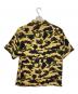 A BATHING APE (アベイシングエイプ) カモ柄オープンカラーシャツ ベージュ サイズ:XL：15000円