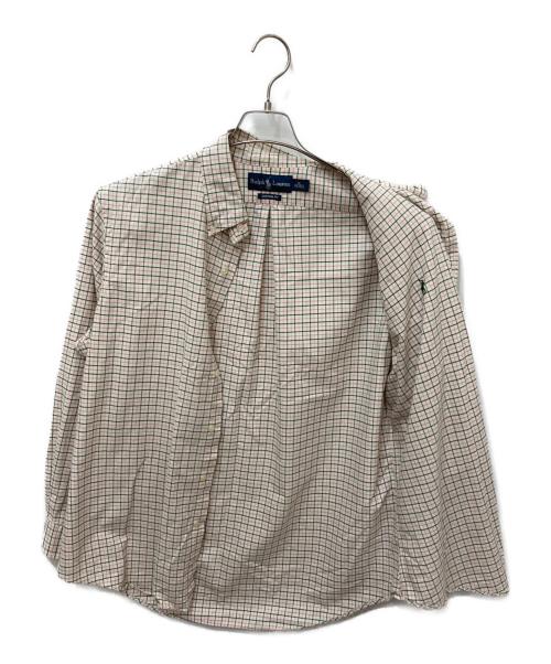 RALPH LAUREN（ラルフローレン）RALPH LAUREN (ラルフローレン) 長袖シャツ ピンク×グリーン サイズ:XLの古着・服飾アイテム